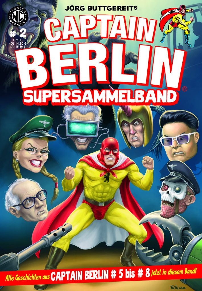 Captain Berlin Sammelband 1-2 NEUWARE Comic Weissblech Auswahl 